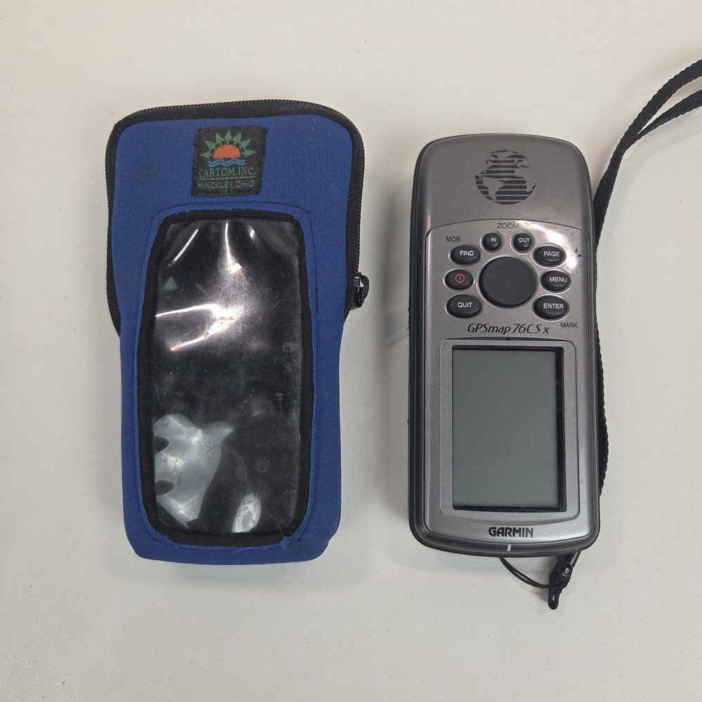 Garmin GPSMAP 76CSx Handheld Navigator w/ Case Tested Clean Hiking Camping
